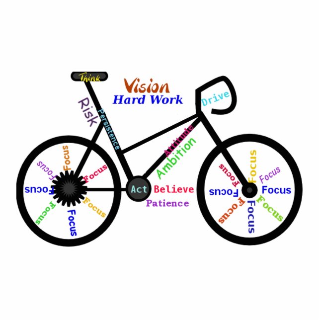Fahrrad, Fahrrad, Fahrrad, Sport, Fahrrad, Motivie Freistehende Fotoskulptur (Vorne)