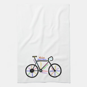 Fahrrad, Fahrrad, Fahrrad, Sport, Fahrrad, Motivie Geschirrtuch