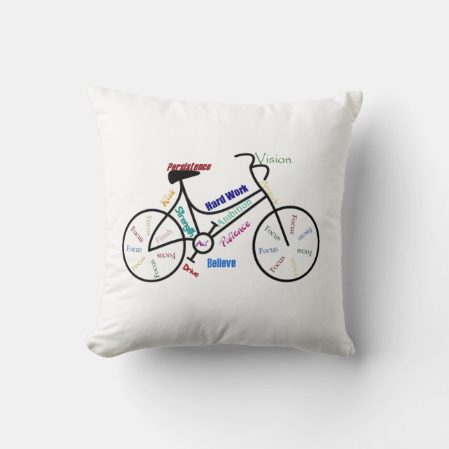 Fahrrad, Fahrrad, Fahrrad, Sport, Fahrrad, Motivie Kissen (Vorderseite)