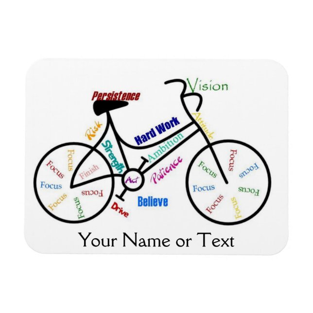 Fahrrad, Fahrrad, Fahrrad, Sport, Fahrrad, Motivie Magnet (Horizontal)