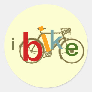 Fahrrad. Fahrrad / Ibike Runder Aufkleber