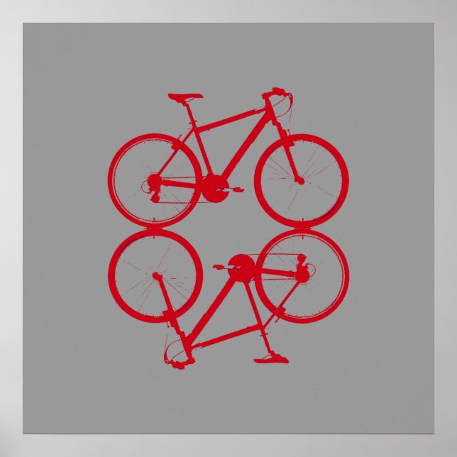 Fahrrad , Fahrrad ; Radfahren Poster (Vorne)