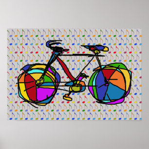 Fahrrad , Fahrrad ; Radfahren Poster
