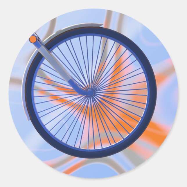 Fahrrad - Fahrrad Runder Aufkleber (Vorderseite)