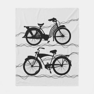 Fahrrad Fahrrad Schwarz 1 Fleecedecke