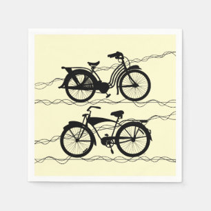 Fahrrad Fahrrad Schwarz 1 Serviette