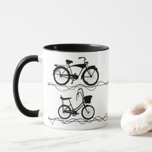Fahrrad Fahrrad Schwarz 1 Tasse