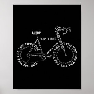 Fahrrad Fahrradteile Radfahren Radfahren Fahrradfa Poster
