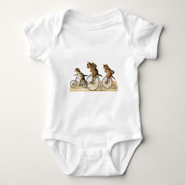 Fahrrad-Fahrt Baby Strampler (Vorderseite)