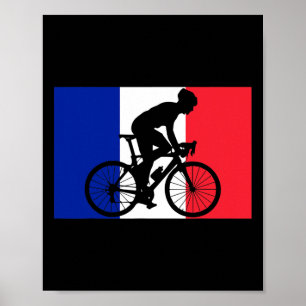 Fahrrad Französisch Radfahren Frankreich Poster