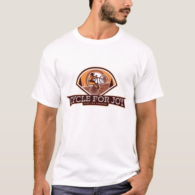 FAHRRAD FÜR JOY, REISE FÜR FREIZÜGIGKEIT T-Shirt (Vorderseite)