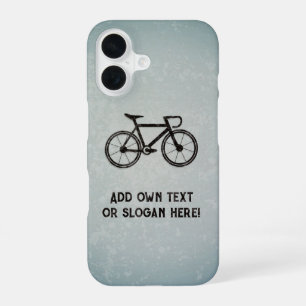 Fahrrad für Rennen und Straße - Ihr Slogan oder Na iPhone 16 Hülle