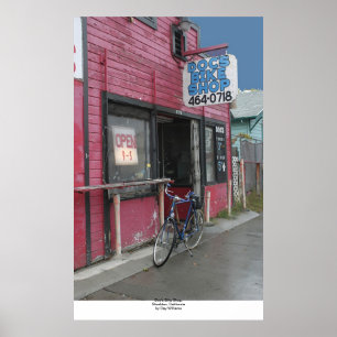 Fahrrad-Geschäft Doc., Stockton, Kalifornien Poster