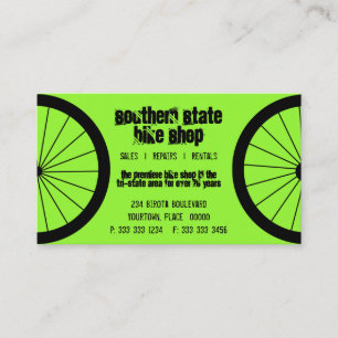 Fahrrad-Geschäfts-Visitenkarte Visitenkarte