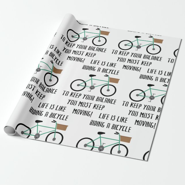 Fahrrad Geschenkpapier (Ungerollt)