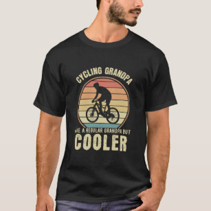 Fahrrad Großvater wie ein normaler Großvater, aber T-Shirt