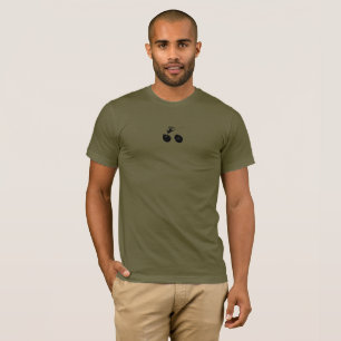 Fahrrad-grüner T - Shirt