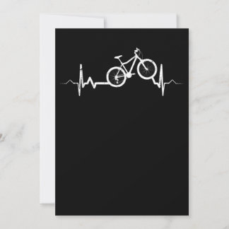 Fahrrad-Heartbeat-Rad Mountainbike Mitteilungskarte