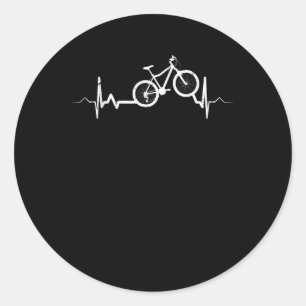 Fahrrad-Heartbeat-Rad Mountainbike Runder Aufkleber