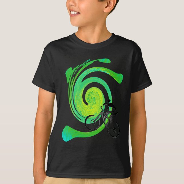 Fahrrad Heiliger Patrick T-Shirt (Vorderseite)