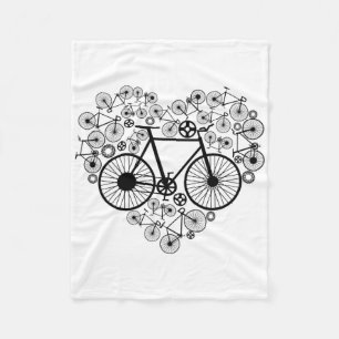 Fahrrad Herz Shirt Süß Mtb Road Race Fahren Liebha Fleecedecke