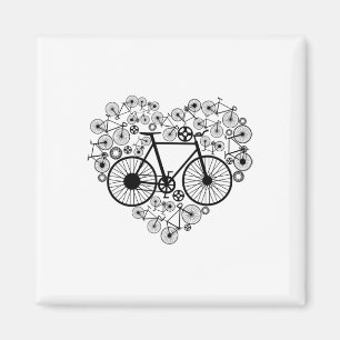Fahrrad Herz Shirt Süß Mtb Straße Rennen Fahren Li Magnet