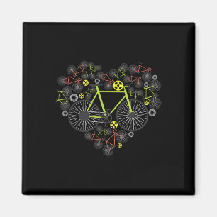 Fahrrad Herz Shirt Süß Mtb Straße Rennen Fahrer Li Magnet