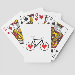 Fahrrad-Herzräder Spielkarten