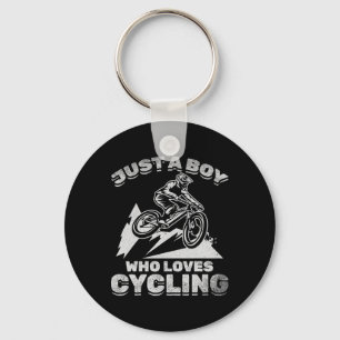 Fahrrad Ich Bin Nur Ein Junge Der Liebt Radfahren Schlüsselanhänger