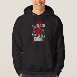 Fahrrad, ich fahre nur in der Kurve, viertel ATV-M Hoodie