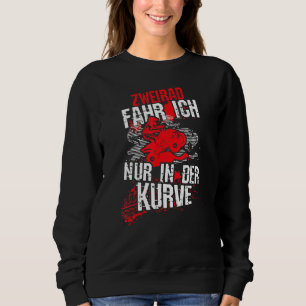Fahrrad, ich fahre nur in der Kurve, viertel ATV-M Sweatshirt
