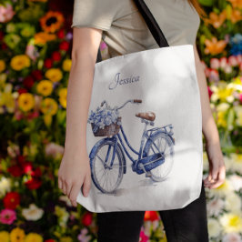 Fahrrad in Delft Blue individuell anpassbar Tasche