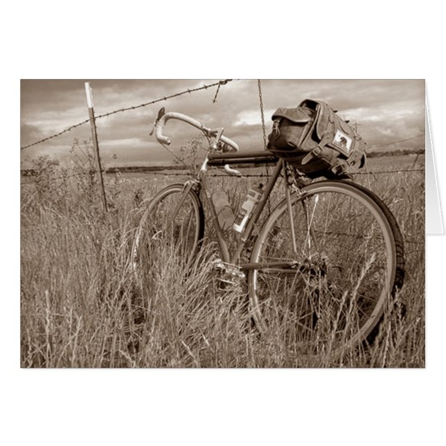 FAHRRAD IN DER LANDKARTE "JEDEN ANLASS" (Vorderseite (Horizontal))