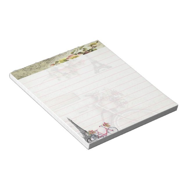 Fahrrad in Paris Notizblock (angewinkelt)