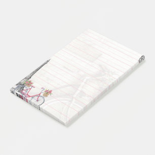 Fahrrad in Paris Post-it Klebezettel