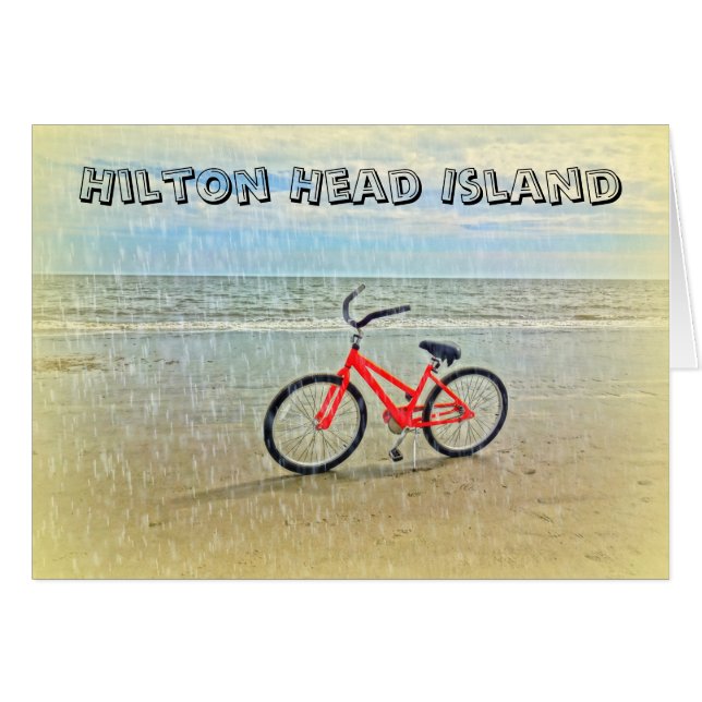 Fahrrad in Sun Duwer auf Hilton Head Island Beach (Vorderseite (Horizontal))