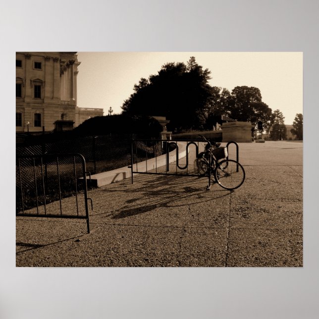 Fahrrad in Washington Poster (Vorne)