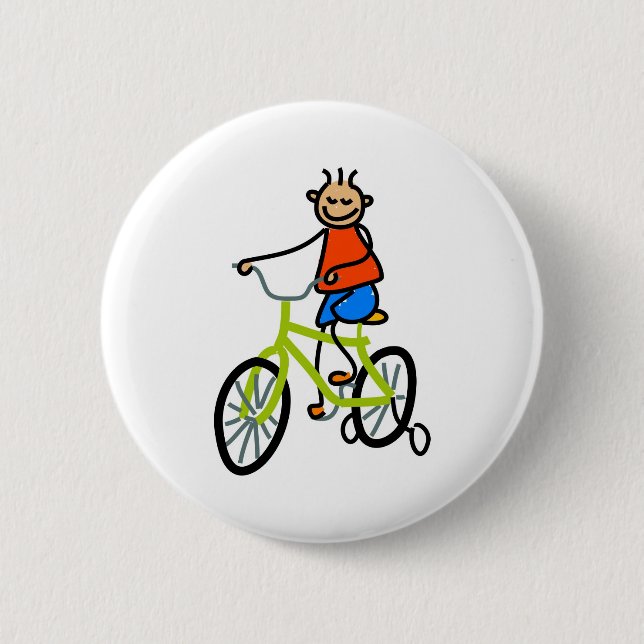 Fahrrad-Kind Button (Vorderseite)