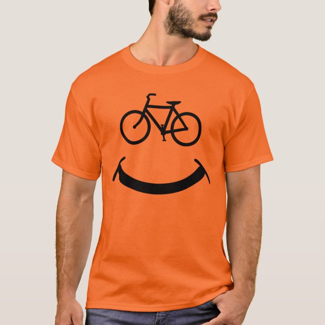 Fahrrad-Lächeln T-Shirt (Vorderseite)