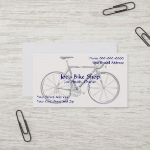 Fahrrad-Ladenbesitzer-Visitenkarte Visitenkarte
