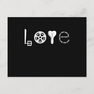 FAHRRAD LIEBE RENNFAHRRAD TEILE Lustiges Radfahren Postkarte