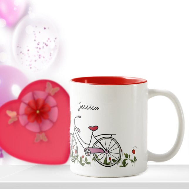 Fahrrad Lover Paare Kaffeepause Tasse (Von Creator hochgeladen)