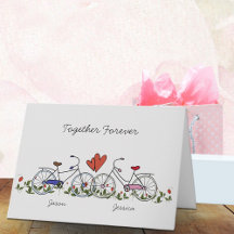 Fahrrad Lover Paare Valentinkarte