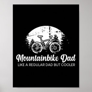 Fahrrad Lustiger Radfahrer Mtb Mountainbike Papa Poster