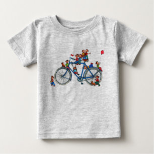 Fahrrad mit Kinderbaby-Shirt Baby T-shirt