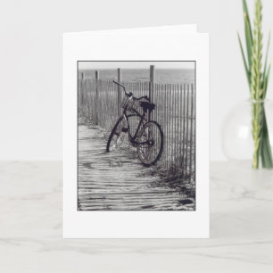 "Fahrrad mit Zaun-" freiem Raum Gruß-Karte Karte