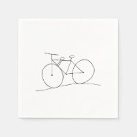 Fahrrad mit zwei Sitzplätzen Napkins