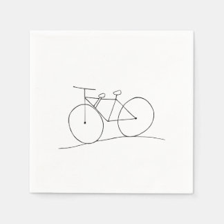 Fahrrad mit zwei Sitzplätzen Napkins Serviette
