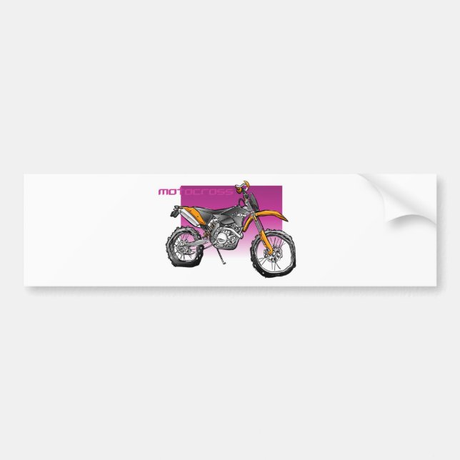 Fahrrad motorcross nicht für den Straßenverkehr Autoaufkleber (Vorne)