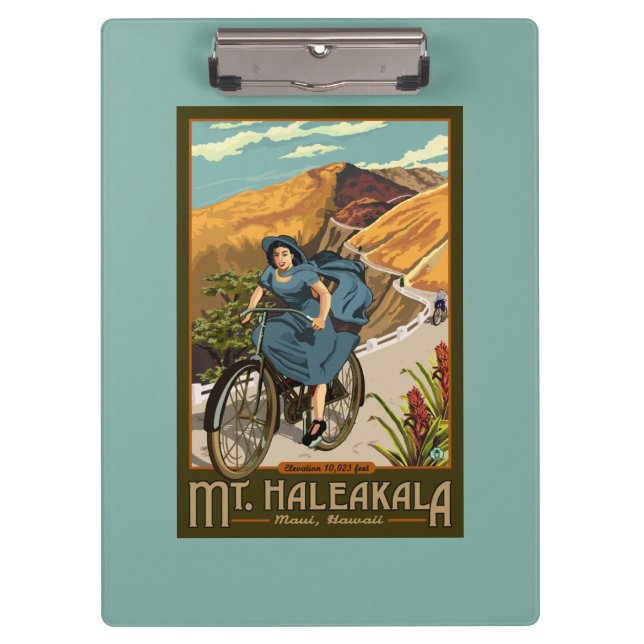 Fahrrad Mt. Haleakala reitet Hawaii Klemmbrett (Vorderseite)